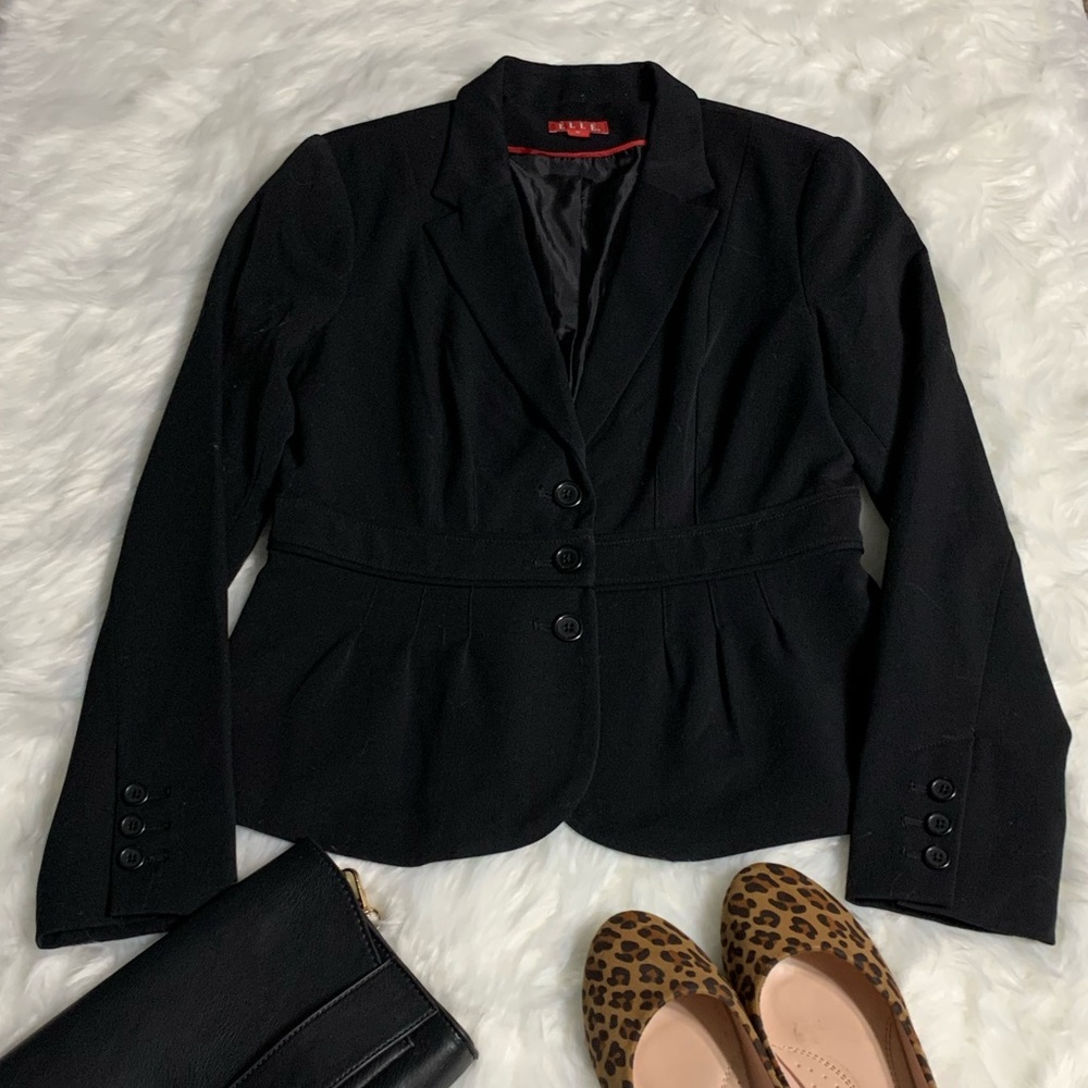 Elle Suit Blazer Black Size 10